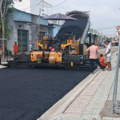 Công trình thi công trải thảm nhựa